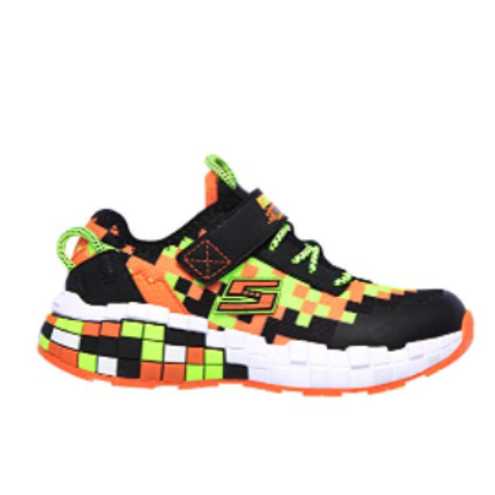 Skechers boys Mega-craft Sneaker, Black/Orange, 1 Little Kid US - Picture 4 of 12
